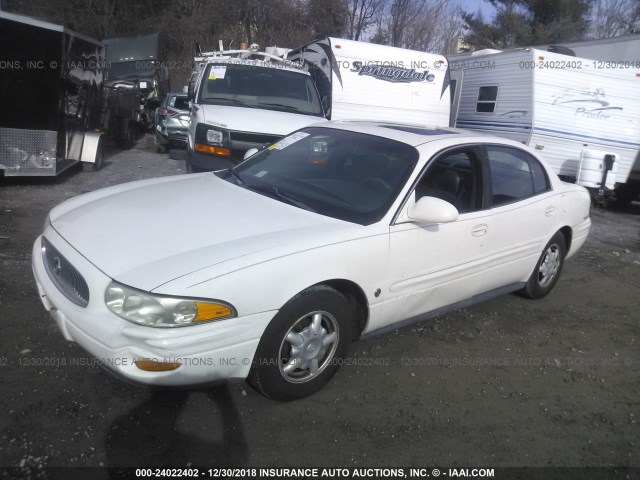 1G4HR54K71U300075 - 2001 BUICK LESABRE LIMITED WHITE photo 2