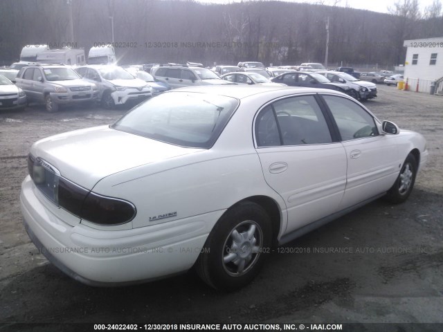 1G4HR54K71U300075 - 2001 BUICK LESABRE LIMITED WHITE photo 4