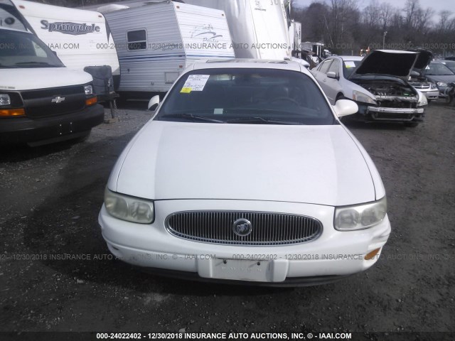 1G4HR54K71U300075 - 2001 BUICK LESABRE LIMITED WHITE photo 6