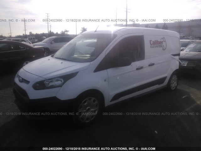 NM0LS7EX8F1227927 - 2015 FORD TRANSIT CONNECT XL WHITE photo 2