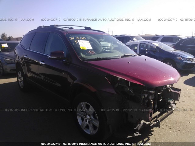 1GNLVFED8AJ251459 - 2010 CHEVROLET TRAVERSE LT RED photo 1