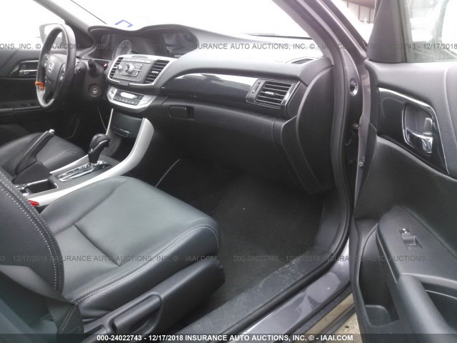 1HGCR2F59FA018048 - 2015 HONDA ACCORD SPORT GRAY photo 5