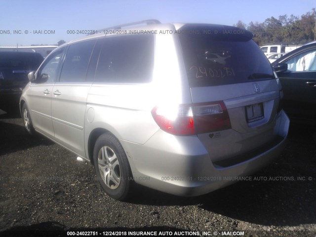 5FNRL38725B087300 - 2005 HONDA ODYSSEY EXL BEIGE photo 3