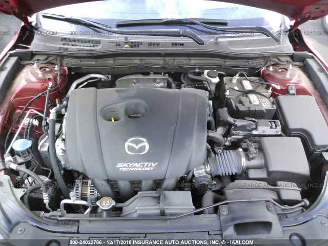 3MZBN1L35JM162644 - 2018 MAZDA 3 TOURING RED photo 10