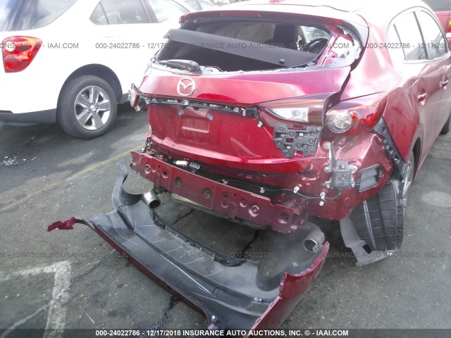 3MZBN1L35JM162644 - 2018 MAZDA 3 TOURING RED photo 6