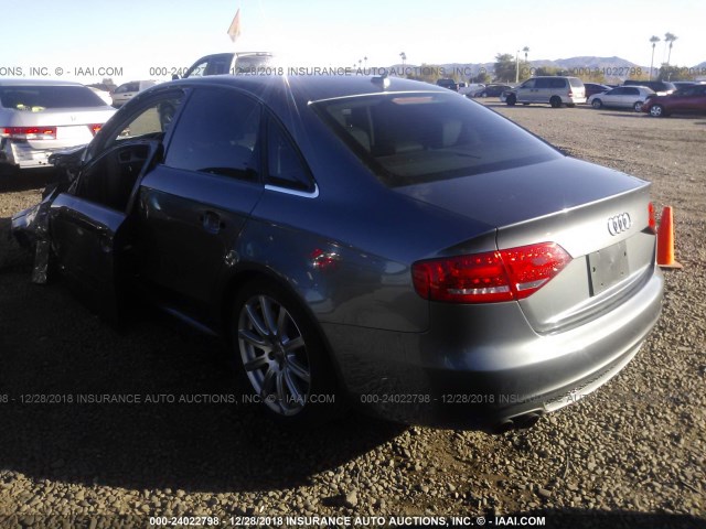 WAUEFAFL2CA119272 - 2012 AUDI A4 PREMIUM PLUS GRAY photo 3