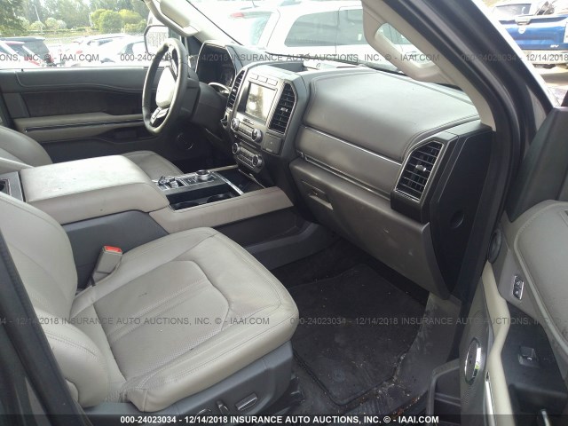 1FMJU1KT9JEA41460 - 2018 FORD EXPEDITION LIMITED GRAY photo 5