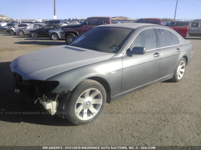 WBAHL83596DT04605 - 2006 BMW 750 GRAY photo 2