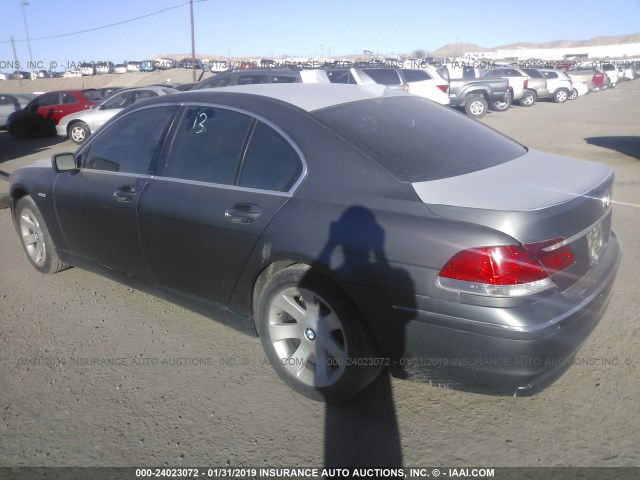 WBAHL83596DT04605 - 2006 BMW 750 GRAY photo 3