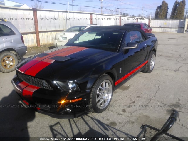 1ZVHT89S585111703 - 2008 FORD MUSTANG SHELBY GT500 BLACK photo 2