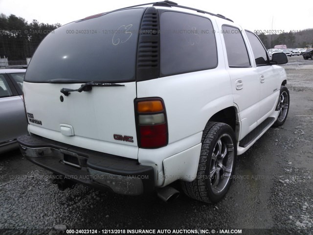 1GKEK63U72J300377 - 2002 GMC DENALI WHITE photo 4