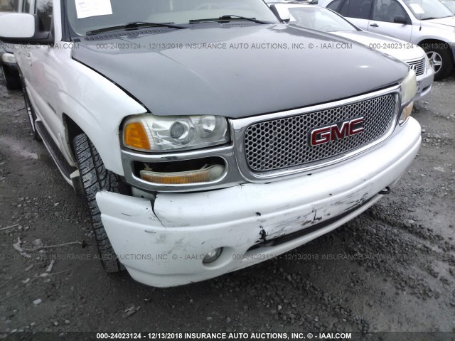 1GKEK63U72J300377 - 2002 GMC DENALI WHITE photo 6