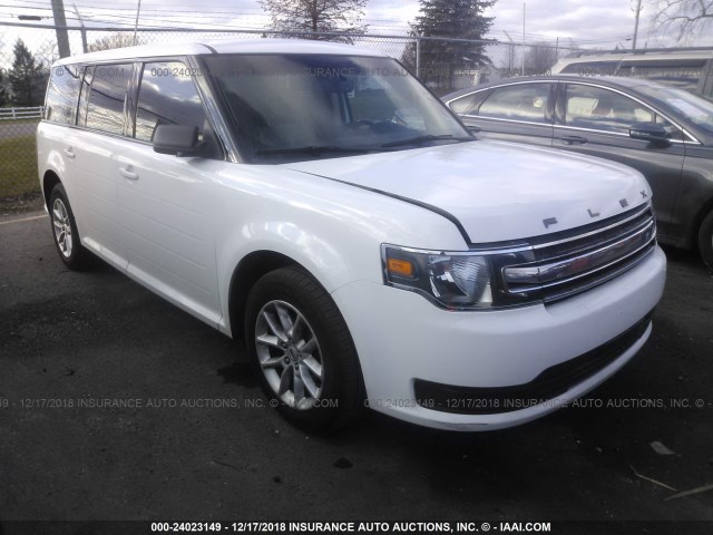 2FMGK5B86EBD18960 - 2014 FORD FLEX SE WHITE photo 1