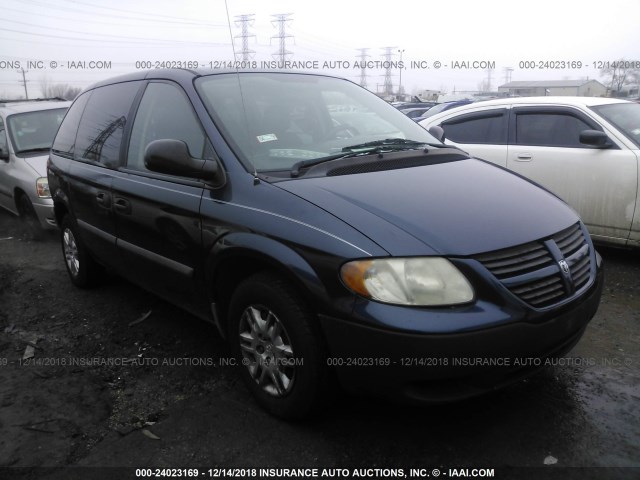 1D4GP25BX6B518732 - 2006 DODGE CARAVAN SE BLUE photo 1