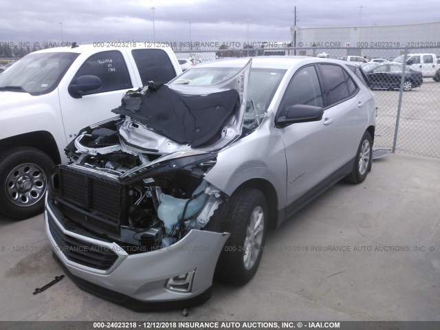 2GNAXHEV3J6176415 - 2018 CHEVROLET EQUINOX LS SILVER photo 2