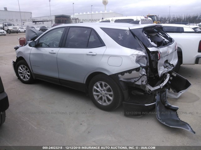 2GNAXHEV3J6176415 - 2018 CHEVROLET EQUINOX LS SILVER photo 3