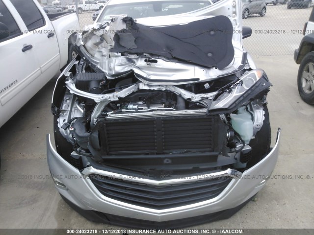 2GNAXHEV3J6176415 - 2018 CHEVROLET EQUINOX LS SILVER photo 6