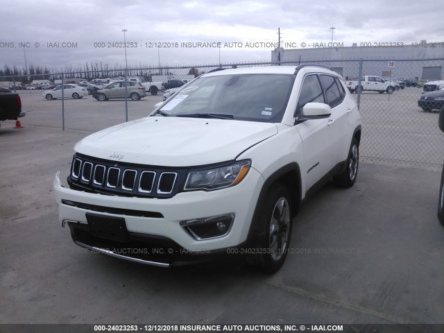 3C4NJDCB6KT639433 - 2019 JEEP COMPASS LIMITED WHITE photo 2