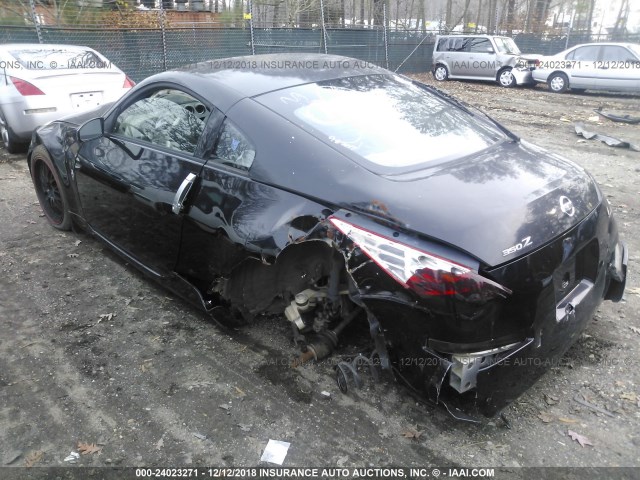 JN1BZ34EX7M553220 - 2007 NISSAN 350Z COUPE BLACK photo 3