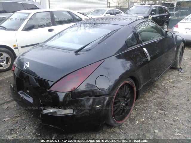 JN1BZ34EX7M553220 - 2007 NISSAN 350Z COUPE BLACK photo 4