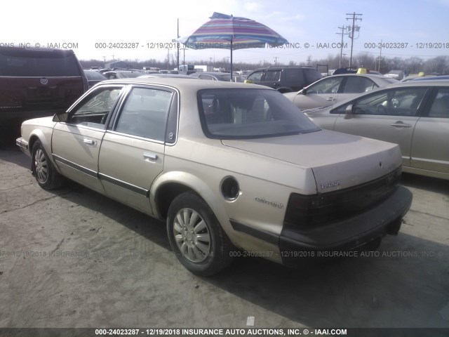 1G4AG55N7P6459045 - 1993 BUICK CENTURY SPECIAL TAN photo 3
