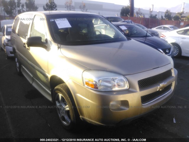 1GBDV13L36D213321 - 2006 CHEVROLET UPLANDER INCOMPLETE GOLD photo 1