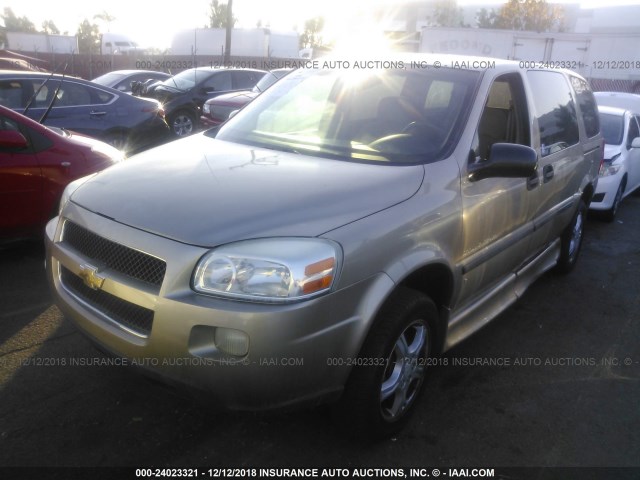1GBDV13L36D213321 - 2006 CHEVROLET UPLANDER INCOMPLETE GOLD photo 2