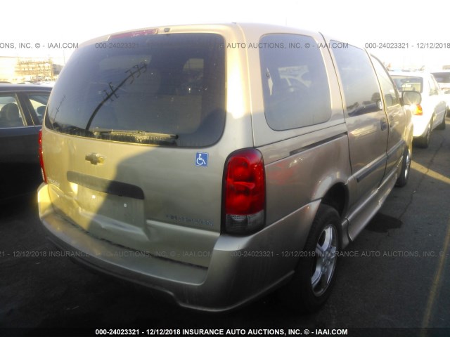 1GBDV13L36D213321 - 2006 CHEVROLET UPLANDER INCOMPLETE GOLD photo 4