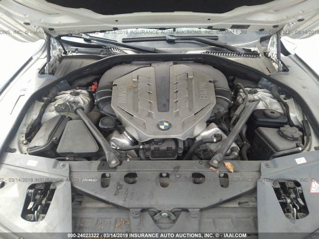 WBAKB8C52BCY64913 - 2011 BMW 750 LI WHITE photo 10