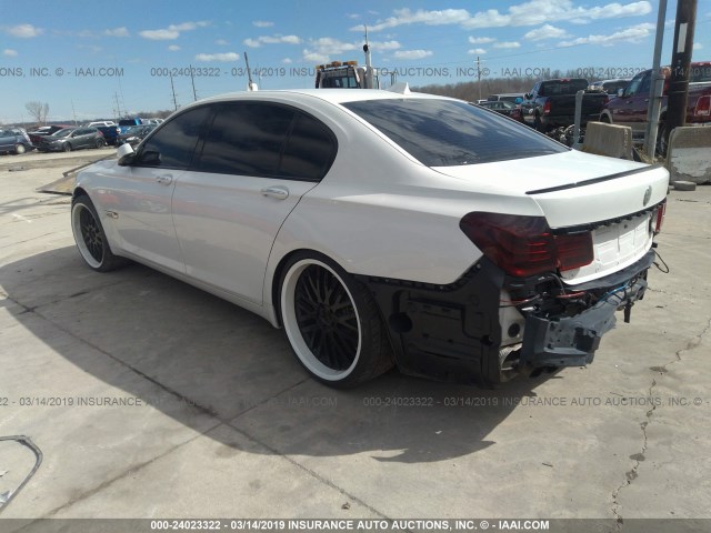 WBAKB8C52BCY64913 - 2011 BMW 750 LI WHITE photo 3