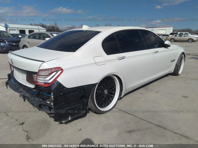 WBAKB8C52BCY64913 - 2011 BMW 750 LI WHITE photo 4