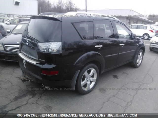 JA4MT41X57Z005299 - 2007 MITSUBISHI OUTLANDER XLS BLACK photo 4