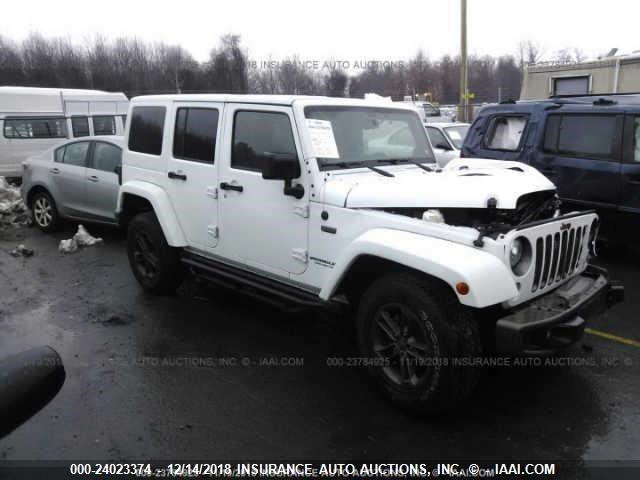 1C4HJWEGXHL523240 - 2017 JEEP WRANGLER UNLIMITED SAHARA WHITE photo 1