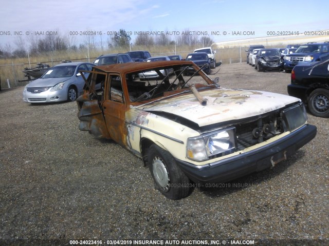 YV1AX8853G1662863 - 1986 VOLVO 245 DL/GL CREAM photo 1