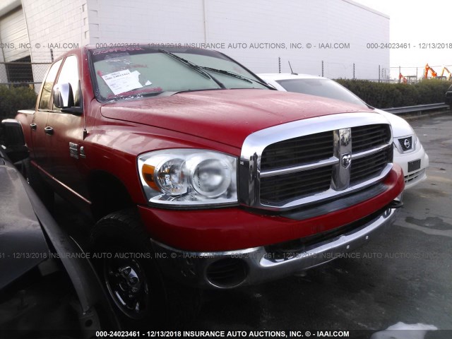 3D7KS28A57G850178 - 2007 DODGE RAM 2500 ST/SLT RED photo 1