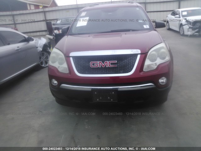 1GKKRPED2CJ122381 - 2012 GMC ACADIA SLE RED photo 6