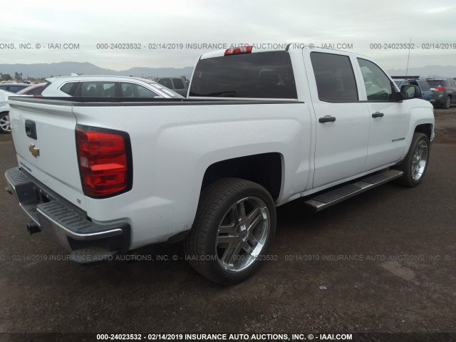 3GCPCREH1EG492484 - 2014 CHEVROLET SILVERADO C1500 LT WHITE photo 4