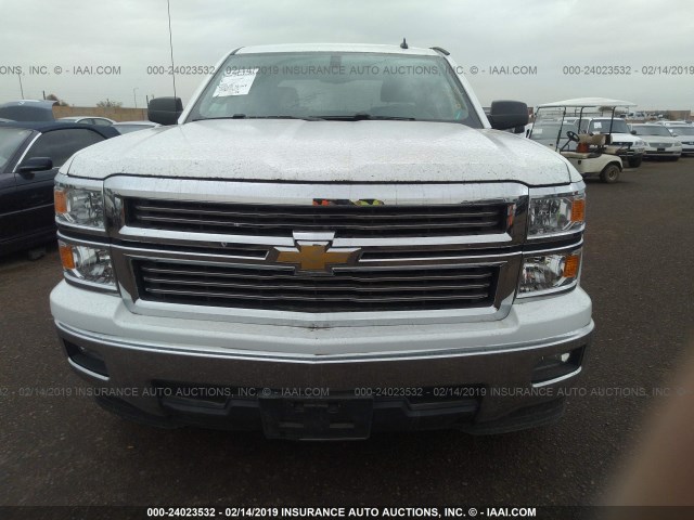 3GCPCREH1EG492484 - 2014 CHEVROLET SILVERADO C1500 LT WHITE photo 6