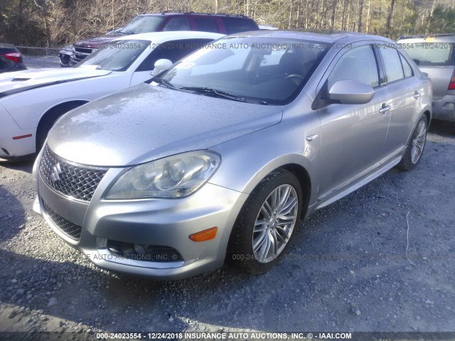 JS2RE9A60C6100056 - 2012 SUZUKI KIZASHI SPORT GTS SILVER photo 2