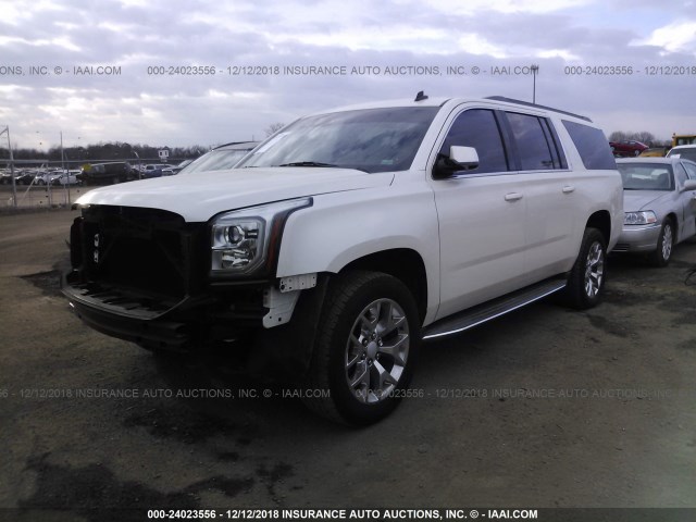 1GKS2HKC8FR132196 - 2015 GMC YUKON XL K1500 SLT WHITE photo 2