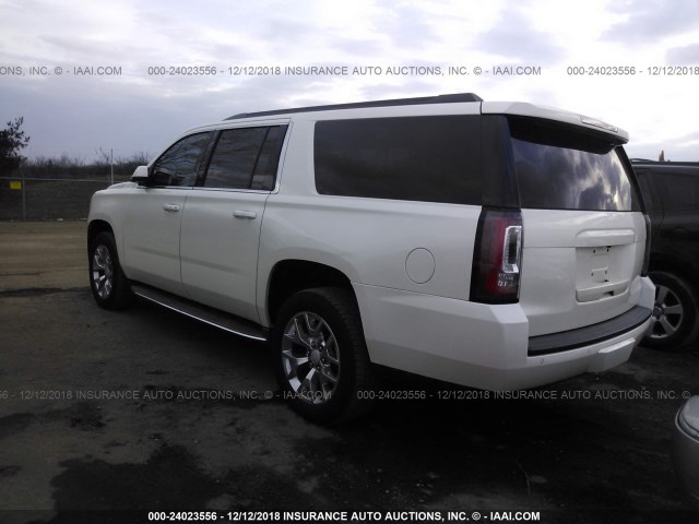 1GKS2HKC8FR132196 - 2015 GMC YUKON XL K1500 SLT WHITE photo 3