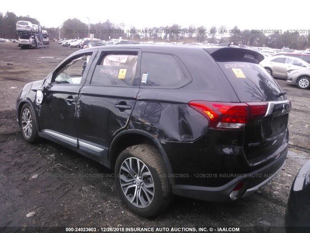 JA4AZ3A3XHZ057909 - 2017 MITSUBISHI OUTLANDER SE/SEL BLACK photo 3