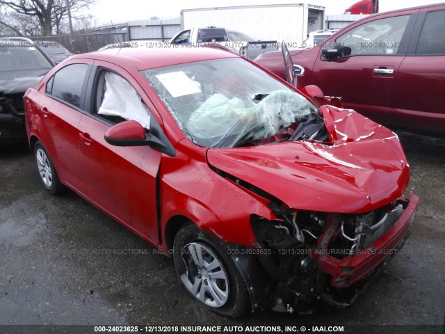 1G1JB5SH3H4141477 - 2017 CHEVROLET SONIC LS 红色 照片 1