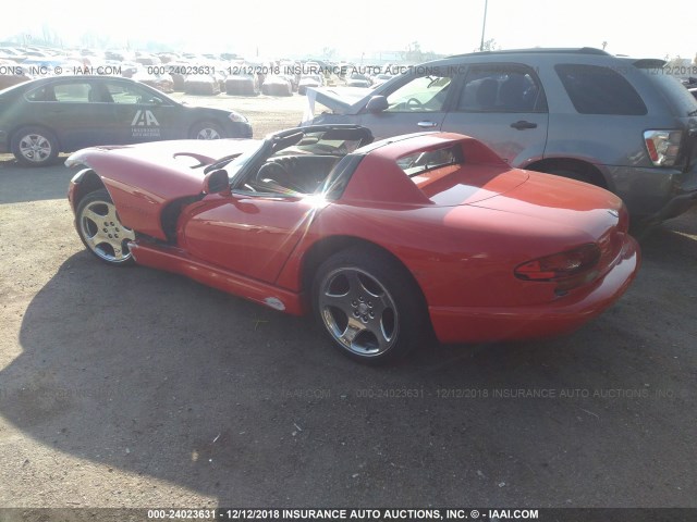 1B3ER65E5YV605389 - 2000 DODGE VIPER RT-10 RED photo 3