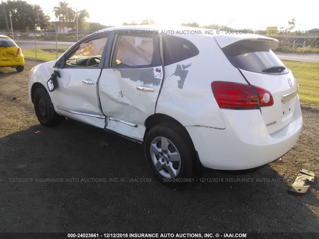 JN8AS5MT3DW536898 - 2013 NISSAN ROGUE S/SV WHITE photo 3