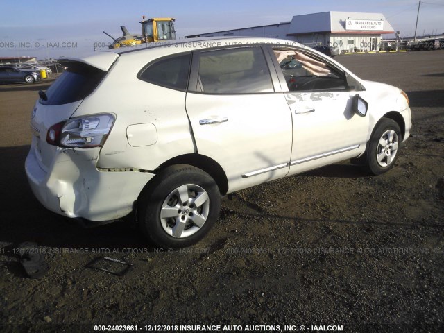 JN8AS5MT3DW536898 - 2013 NISSAN ROGUE S/SV WHITE photo 4