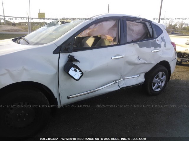 JN8AS5MT3DW536898 - 2013 NISSAN ROGUE S/SV WHITE photo 6