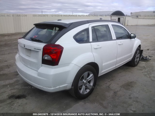 1C3CDWDA7CD532659 - 2012 DODGE CALIBER SXT WHITE photo 4