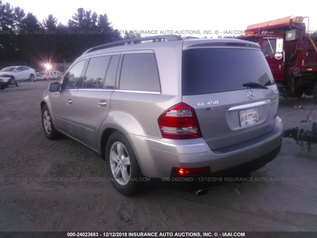 4JGBF71E57A102856 - 2007 MERCEDES-BENZ GL 450 4MATIC GRAY photo 3