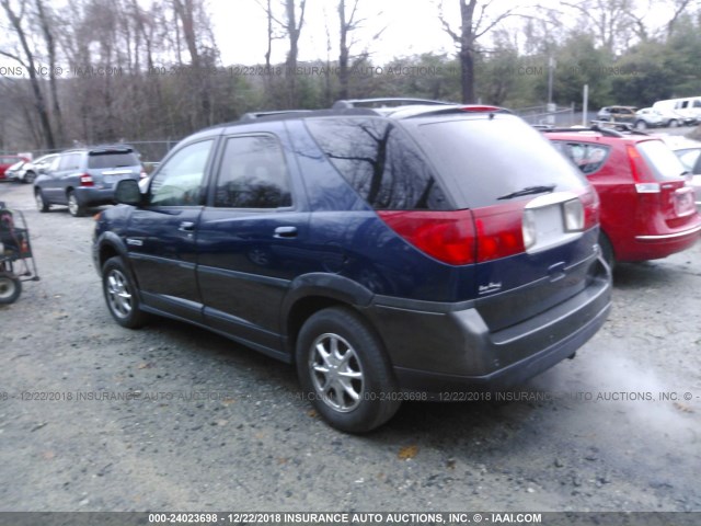 3G5DA03E83S501812 - 2003 BUICK RENDEZVOUS CX/CXL Navy photo 3